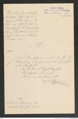 k.k. naturhistorisches Hofmuseum, Intendanzakten 1885-1896 (Hauer), Aktenzahl Z.171/1891, Seite 1
